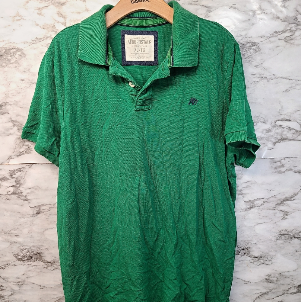 Aeropostale Mens Polo Short Sleeve Rugby Polo XL